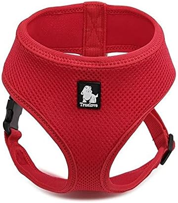 Purr Multi-Colored Lockable Cat Harness, Safe, Adjustable, Lock Secure, All Weather, Pet Vest, Outdoor (Large, Cherry Red)