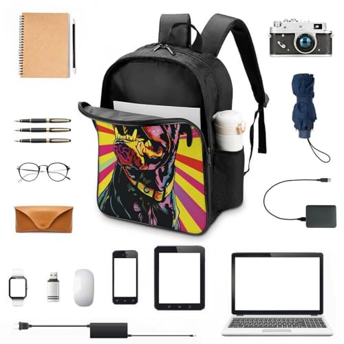 Mochila de Rottweiler escolar e impermeable para adolescentes con portátil universitario 4