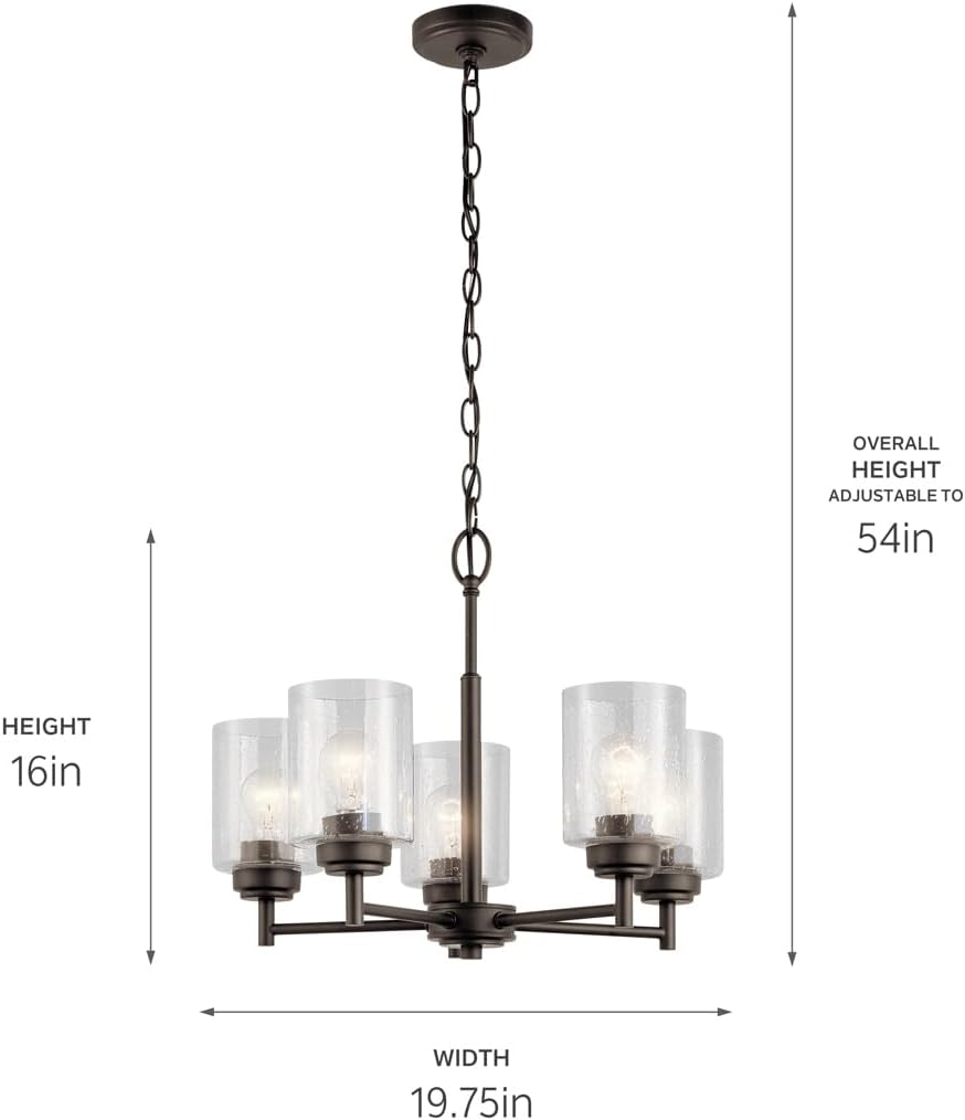 Diagram showing E26/A19 bulb specifications and dimming information