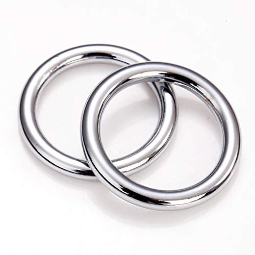 Coohc Metal O Rings 1 Inch Inner Diameter Welded Heavy Duty Seamless Molded Solid Round Ring (Silver 6 Pcs) #TOP2