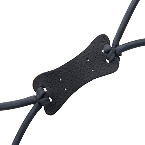 UP100® 10 Pieces Slingshot Replacement Band Sets Elastic Rubber Bands Heavy Pull Slingshot for Hunting Catapults Outdoor (Black)