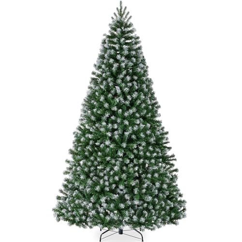 8% off - Best Choice Products Artificial Frosted Christmas Tree, 7.5ft Premium Unlit Realistic Spruce Holiday...