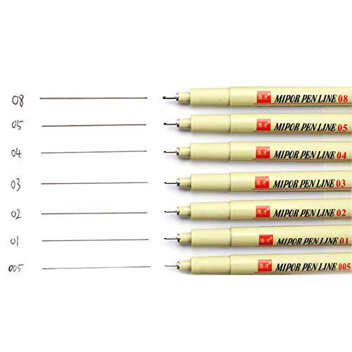 Moniss Caneta Fineliner Caneta Delineador Impermeável Caneta de Tinta Preta Desenho Caneta Conjunto