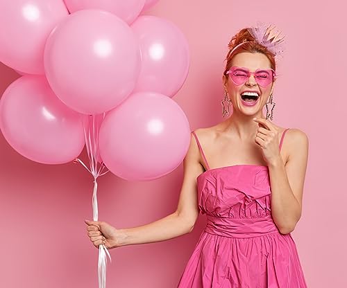 2 Pieces Heart Shape Sunglasses Rimless Transparent Candy Color Sunglasses Party Favor for Adult and Kids4