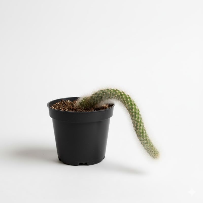 Miniatura 3 de Monkey Tail Cactus - Planta viva de 2 pulgadas, maceta de cola de mono, plantas suculentas en maceta viva