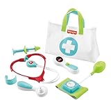 Fisher-Price Doctor Playset Medical Kit 7-Piece Toy for Dress Up and Preschool Pretend Play Ages 3+ Years