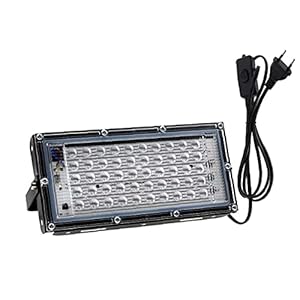 EElabper UV Flood Light Fluorescent Stage Lamp 100W UV-Party Stage Blacklight voor partijen Curing Glue 395nm