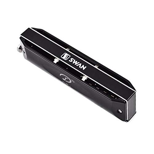 KMDSM Harmonica Harmonica chromatique haut de gamme, 16 trous, professionnel, clé C, noir, convient aux débutants… - Les Beatles, Paul McCartney, John Lennon, RIngo Starr, George Harrison KMDSM Harmonica Harmonica chromatique haut de gamme, 16 trous, professionnel, clé C, noir, convient aux débutants…