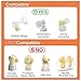 PumpMom-us Backflow Adapter for Spectra S1 S2 Pump to Use Medela Flanges and Bottles, Connects Between Medela Breastshield and Spectra Backflow Protector (Not for Flex Connectors)