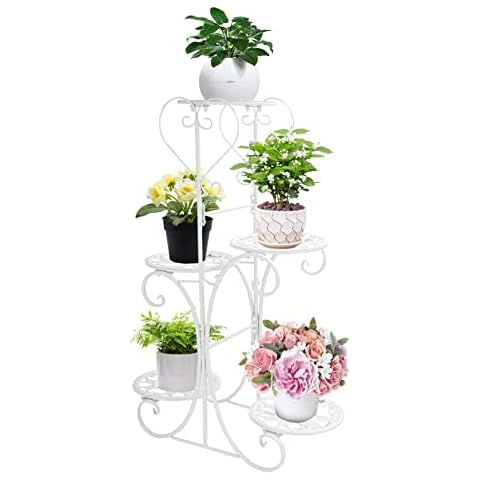 Shoze 5 Tier Metal Plant Stand Rack Cover