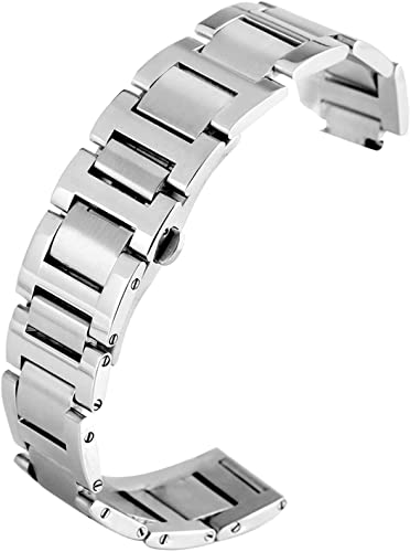 Bracelet montre acier 9mm résistant pour remplacer un bracelet usé avec fermoir sécurisé
