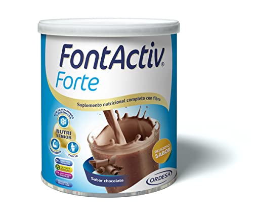 Fontactiv Forte Chocolate- Suplemento Nutricional Con Fibra Para Adultos 0% Azúcares Añadidos- 800 Gr