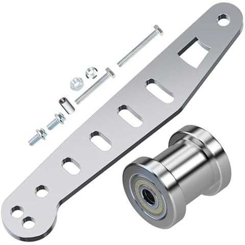 RZEOZU Chain Tensioner Bracket with 8mm Roller Replacement for Predator 212 Coleman Mini Bike CT200U CT200U-EX BT200X Baja Doodlebug DB30 Baja MB200 224cc 79cc GX160 GX200 Engine Minibike Parts Cover