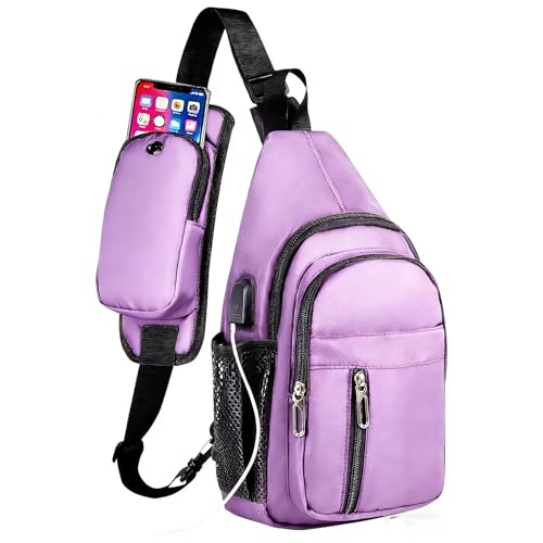 Image of JENAGREEN Sling Backpack Crossbody Sling Bag, Cross Bag Adjustable Travel Hiking Essentials Casual Daypack Multipurpose Chest Bag Purse for Women Men