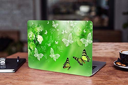 Image of GalaxsiaTM Butterfly D19 Vinyl Laptop Skin /Sticker /Cover /Decal Compatible for Any 15 inch-15.6 inch Inches Laptop (Hp /Dell /Sony /Acer /Lenovo /Asus. Etc) Or Notebook.