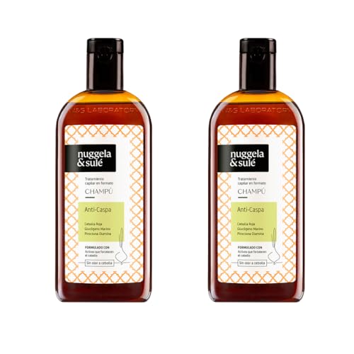 Nuggela & Sulé Champú Anti-Caspa. Con Extracto de Cebolla Roja y Piroctona Olamina. Elimina la Caspa Grasa o Seca. Restaura la Piel del Cuero Cabelludo. 250 ml
