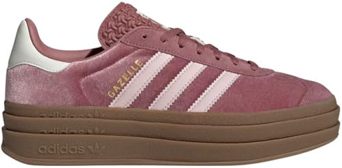 adidas Gazelle Bold Womens Sneaker (Crimson Pink Velvet, 8)