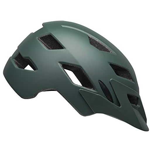 Bell Sidetrack Youth Bike Helmet - Matte Dark Green/Orange - UC (47–54 cm)