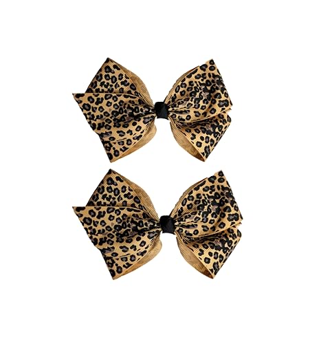 Baby Girls Leopard Bow hairpin girls leopard bow Hair Accessories for women.(FJ65-5) image 5