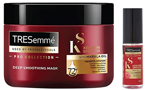 Image of Tresemme Keratin Mask, 300 Ml & Keratin Smooth Hair Serum, 50 Ml