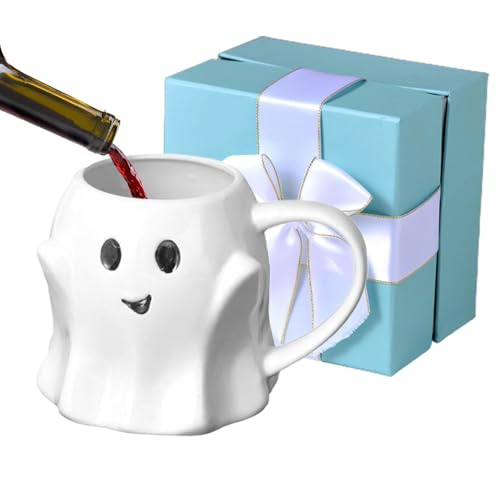 Taza De Café De Halloween - Taza De Elfo De Dibujos Animados De Cerámica Para Café, Tazas Ghostface Para Té, Leche, El, Oficinas, Escuela, Dormitorio, Apartamento Hecho Con Cerámica