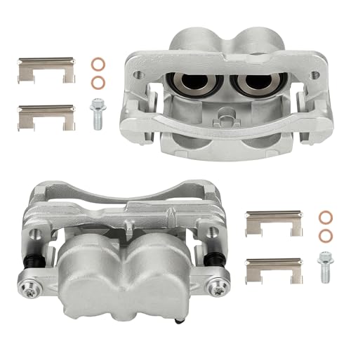 Image of Disc Brake Caliper Assembly with Bracket fit for GMC Savana 1500 2500, Sierra 1500 2500 & Chevrolet Silverado 1500 2500 3500 & Cadillac 2000-2013,front Left and Right Caliper 2PC,18-B4728 18-B4729