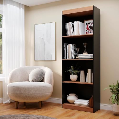 Estante Livreiro Flex Multiuso Bipartido com 4 Prateleiras – Mont...