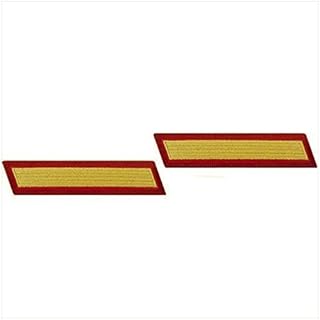 Marine Corps Service Stripe: Male - gold embroidered on red, set of 1 - Buy now