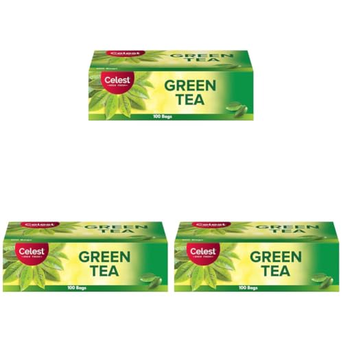 Image of Celest Green Tea 100 Bags | Green Tea For Weight Loss (Pack of 3)