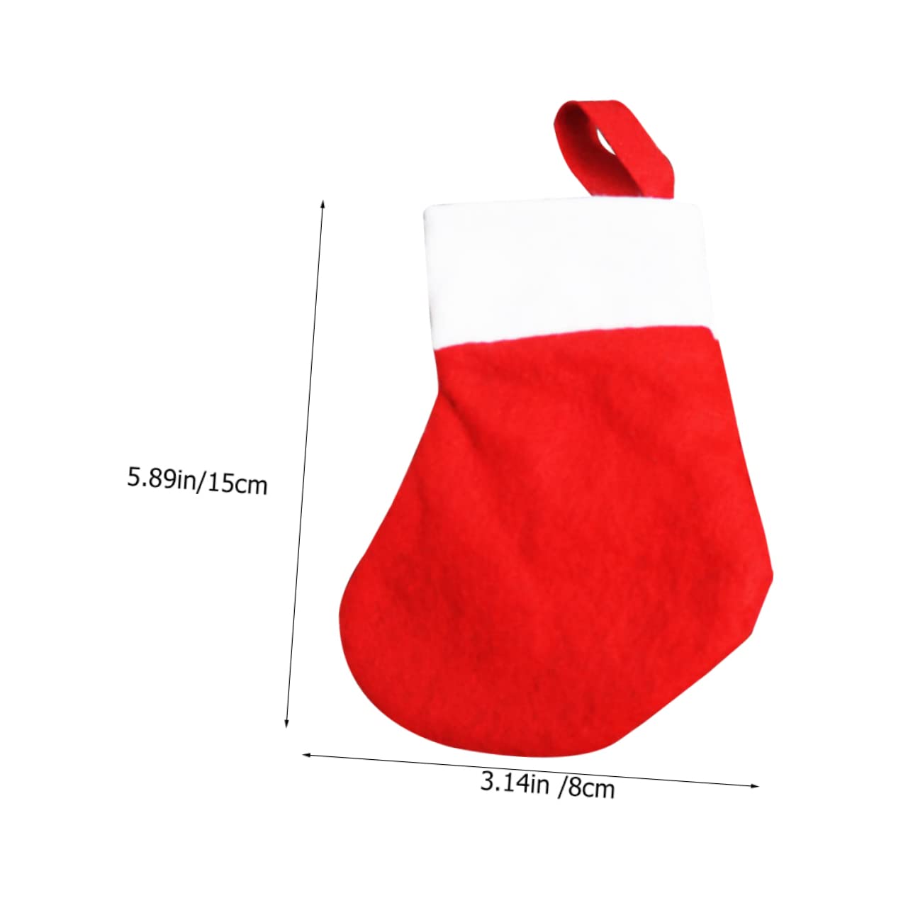 64stücke Mini Weihnachtsstrümpfe Aus Rotem Und Weißem Material Weihnachtsdekoration Für Baum Kamin Oder Party Zum Befüllen Mit Süßigkeiten Und Kleinen Geschenken