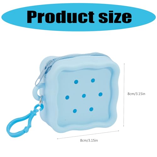 Soft Silicone Zipper Coin Purse Lovely Cartoon Hole Design Miniature Wallet Children's Storage Pouches Organizers For Kids Gi3