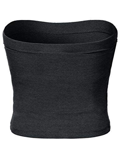 Image of Women's Shapewear Tube Tops Strapless Ruched Built-in Shelf Bra Casual