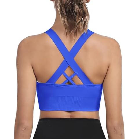 Leversic Women's Mid Impact Sports Bra Cover