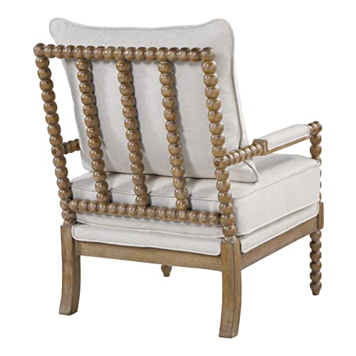 Sillón clásico enrollado beige miniatura 5