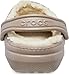 Crocs Unisex Men's and Women's Classic Lined Clog | Fuzzy Slippers, Mushroom/Bone, 6 Men/8 Women