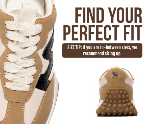 Image of Project Cloud Trendy Fashion Sneakers for Women 2026 - Memory Foam and Non-Slip Comfortable Casual Ladies Shoes for Womens Fashion Sneakers - Lightweight Lace-up Shoes (Lecco)