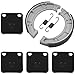 Caltric Front & Rear Brake Pads Shoes Compatible with Yamaha Bear Tracker 250 Yfm250 Yfm-250 Yfm 250 2000-2004 New