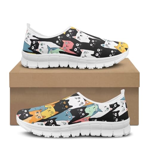 Modysero Slip On Shoes for Women Casual Walking Shoes with No Laces Low Top Lightweight Sneaker for Ladies Print Footwear2