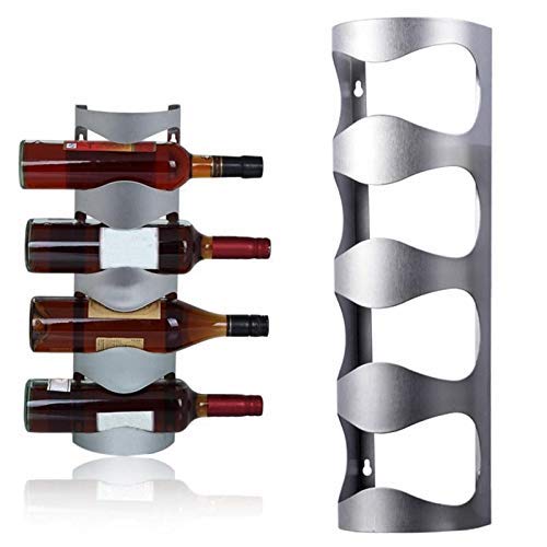 Soporte para Botellas de Vino de Pared Acero Inoxidable miniatura 3