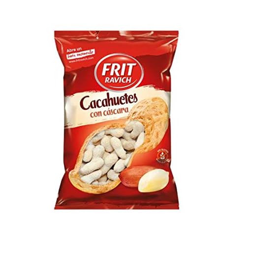 CACAHUETES CON CÁSCARA SALADOS FRIT RAVICH 125 GR (PAQUETE DE 8 UNIDADES)