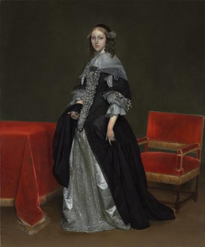 Pintura sobre lienzo retrato clásico de Gerard Ter Borch para regalo de aniversario