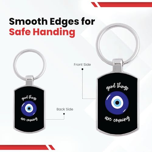 Image of Premium God & Motivational Metal Keychains with Glossy FInish - Shiva, Ganesha, Krishna, Evil Eye & Balaji - Durable & Stylish - Ideal for Gifts, Personal Use, Return Gifts