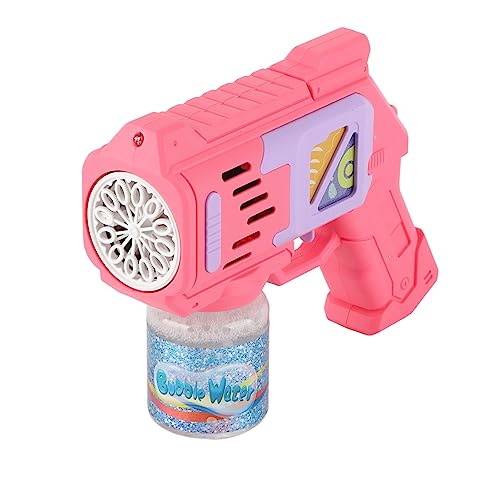 Máquina de Fazer Bolhas de Sabão, 10 Furos LED, Poder Forte, Fabricante de Bolhas à Prova de Vazamen