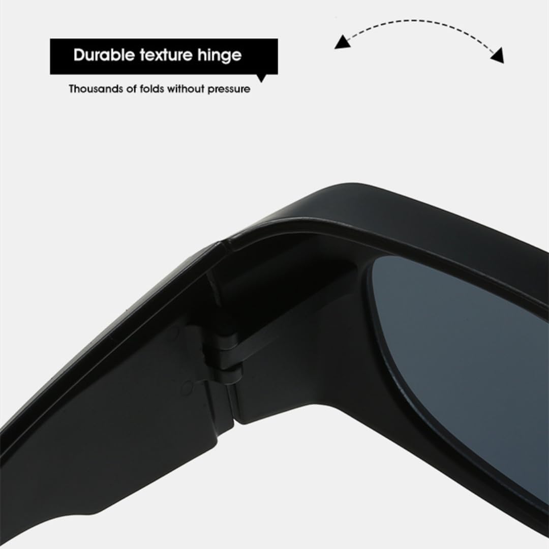 Oversized Steampunk Sports Sunglasses for Women Men Punk Rectangle Lady Eyewear Shades Uv400