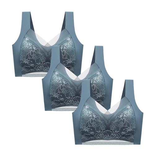 Soutien-gorge push-up en dentelle confortable pour forte poitrine XXXL