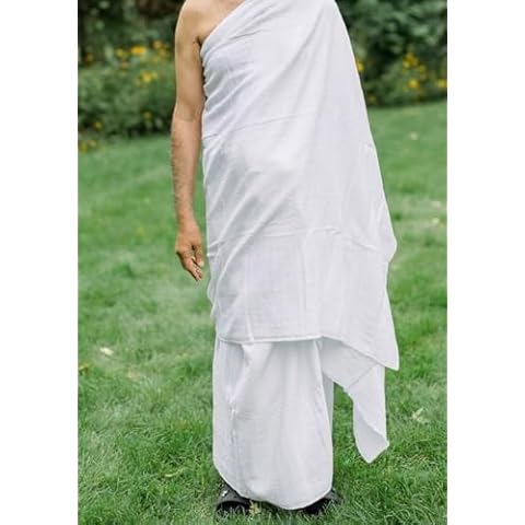 Amna Linen Ihram Towel Set for Umrah and Hajj 100% Cotton Cover