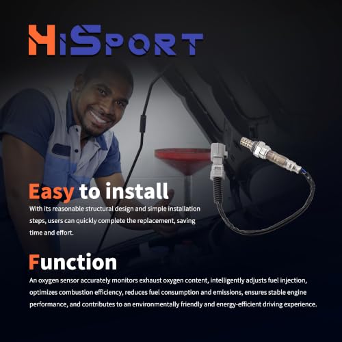 Sensor de oxígeno HiSport de 4 cables, montaje roscado miniatura 5