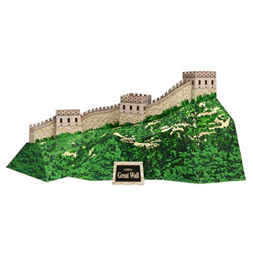 Monumento Grande Muralha da China Quebra Cabeça 3D Colagem Miniatura Papercraft HAS BRASIL