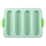 VALICLUD Moule à Pain Silicone Avec Fentes Multiples Antiadhésif Pour Cuisson Au Four Pour Baguettes Maison Et Pain à Hot-dog