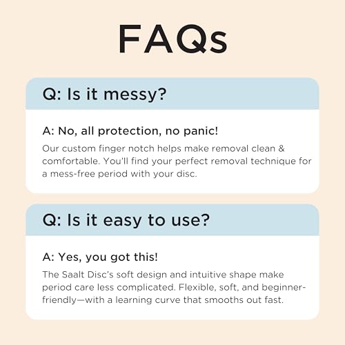 Saalt Menstrual Disc - Soft, Flexible, Reusable Medical-Grade Silicone - Wear 12 Hours - Removal Notch - Two Sizes - Menstrual Cup or Tampon Alternative - Made in USA - Lasts 10 Years (Blue, Regular) - Image 6